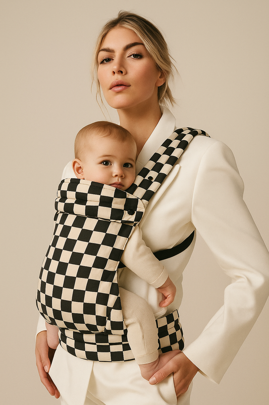 Baby Carrier - Plaid White